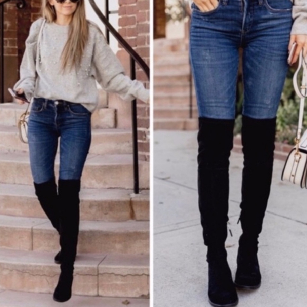 Sam Edelman Paloma Black Over The Knee Boots.